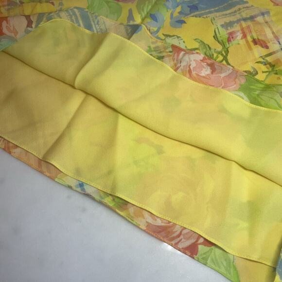 Ralph Lauren Collection Purple Label Floral Silk Midi Skirt 6 S Short $1,290 NEW - Picture 5 of 9